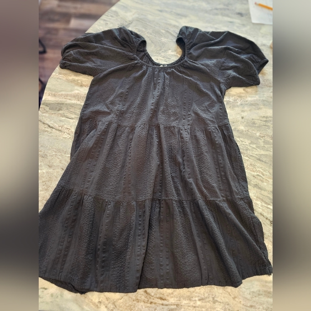 World Market Women's Black Casual Pull On Dress Bohemian Size Large